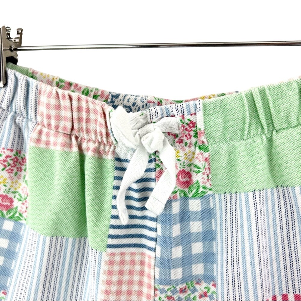 Polo Ralph Lauren Girls Shorts Pony Logo Patchwork Floral Stripe Gingham Size L - Picture 2 of 6